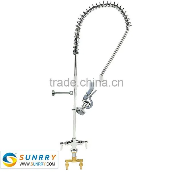 High Pressure Stainless Steel Elcetric Water Heater Faucet Installed on the Sink