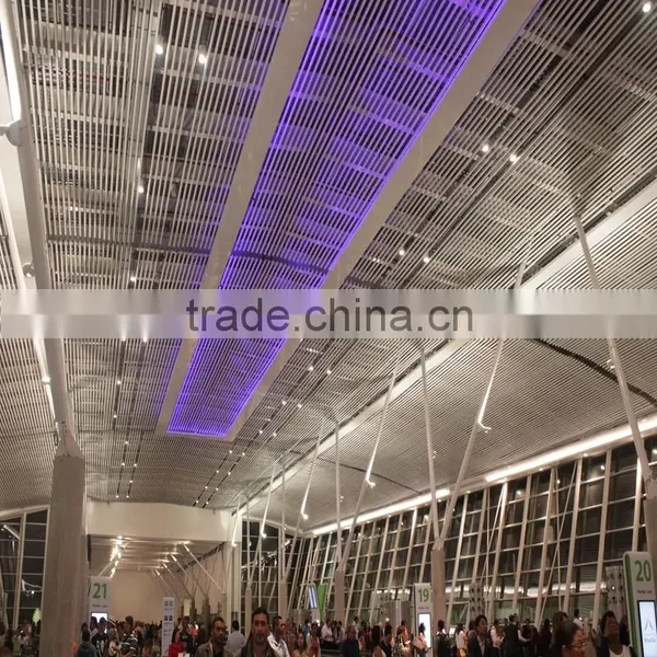Modern Round Pipes Aluminum Slat Linear Suspended Ceiling System photo-4