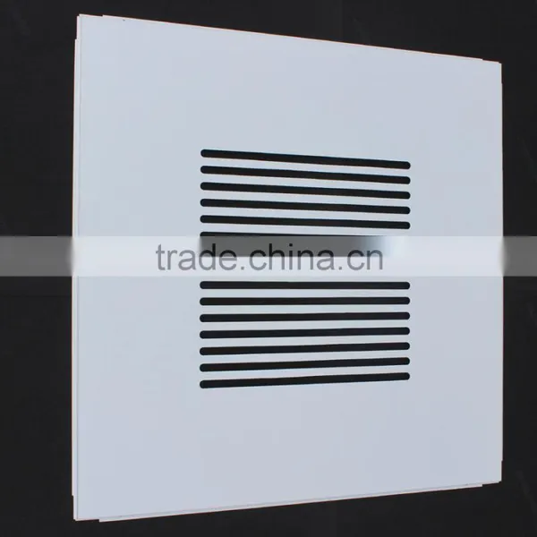 Oval Perforations Suspended Metal Ceiling Aluminum Lay In Ceiling