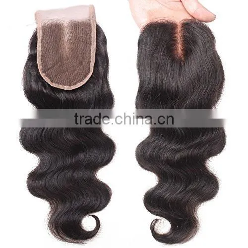 Brazilian Body Wave Top Closure Unprocessed Human Hair Lace Closure Bleached Knots With Baby Hair photo-2