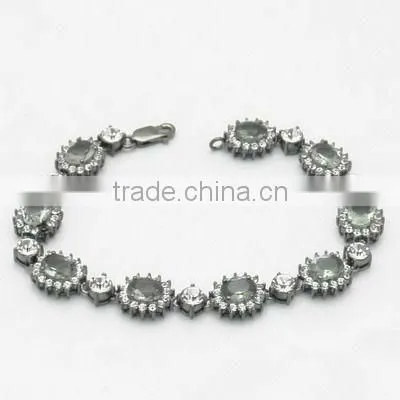 Fashion Hematite Plating With Crystal Jewelry Sets photo-3