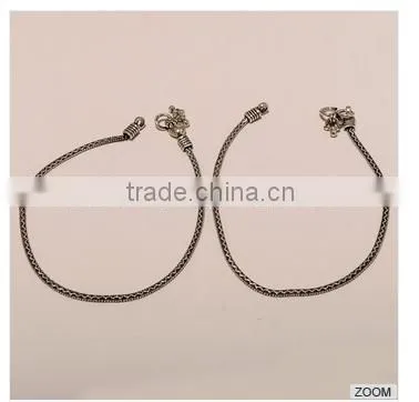 A0004-925 SOLID STERLING SILVER PLAIN REGULAR LIGHT FINE FASHIONABLE ANKLET21.95