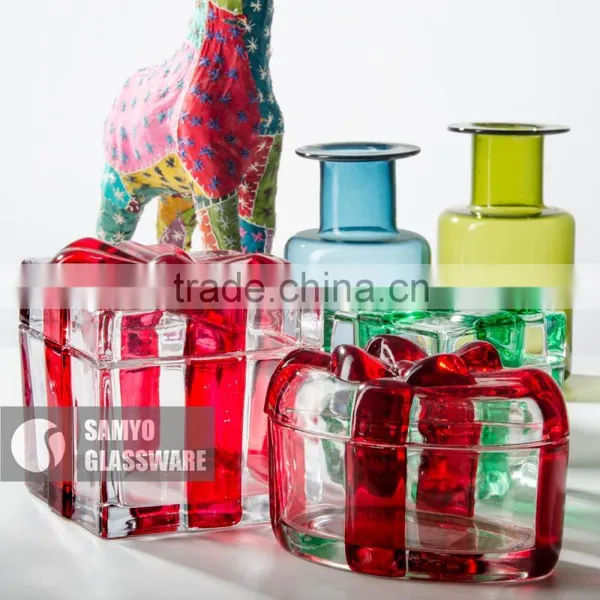 SAMYO Manufacture Handmade Home Decoration Glass Jars Candy Jars