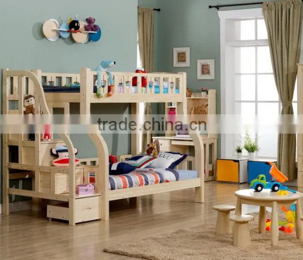 2015 Hot Sale Wooden Kid Bumk Bedroom Furniture