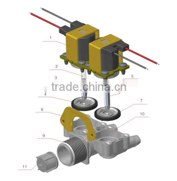 Sensor Multi-way Solenoid Valve Infrared Sanitary Shower Faucet Magnetic Valves Electric Water Valve photo-2