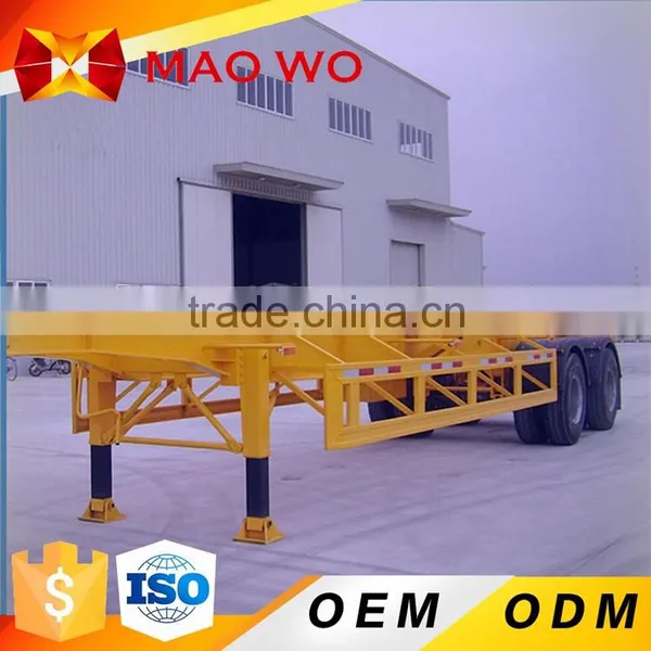 2016 Best Quality 3 Axles Used Skeleton Container Semi Trailer for Sale photo-2