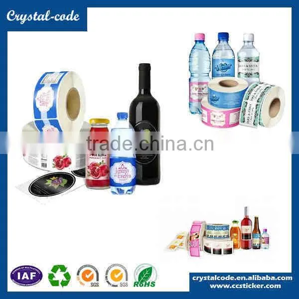 Customized Plastic Self Adhesive Paper in Roll Bottle Label Printing Blank Waterproof Water Bottle Label photo-5