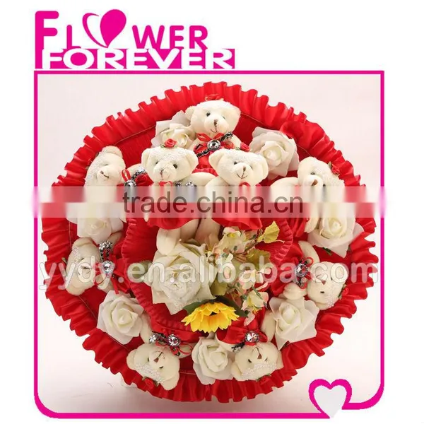 Stuffed Bear Bouquet Couple Wedding Gift photo-3