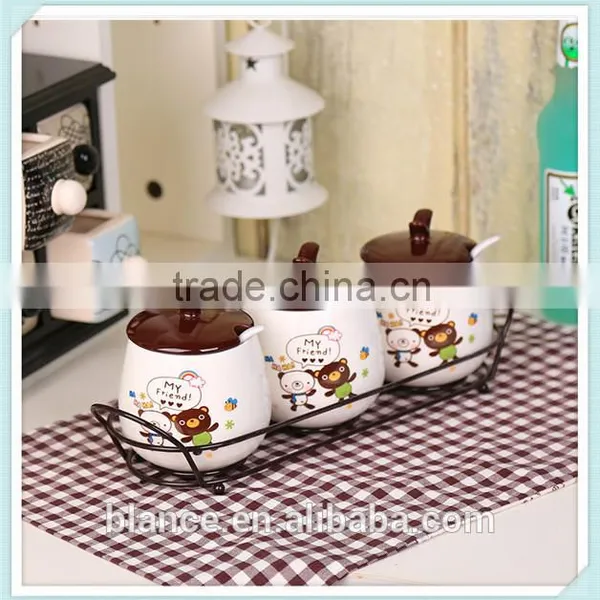 Ceramic Cookware Sets in Spices Canister Set Design for Salt and Pepper and Sugar photo-4