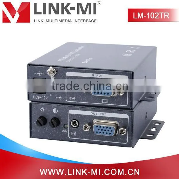 LINK-MI LM-102TR 200m Stereo Audio + VGA to Cat5 Extender Support Resolutions to 1920x1440 photo-4