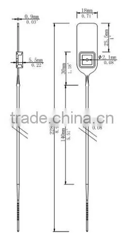 GC-P007 Heavy Duty Plastic Strap-Lock Security Seals photo-3