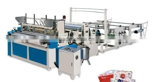 1092mm Tissue Paper Rewinding Machine (Embossing & Perforating)/toilet Paper Rewinder Machine/ Bobbin Cutter photo-3
