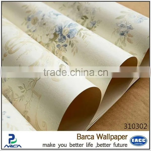 Pure Plain White Floral Wallpaper Factory photo-5