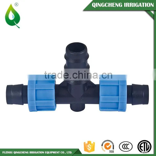 Plastic Drip Irrigation Tape Barbed Lock Coupling for Drip Tape