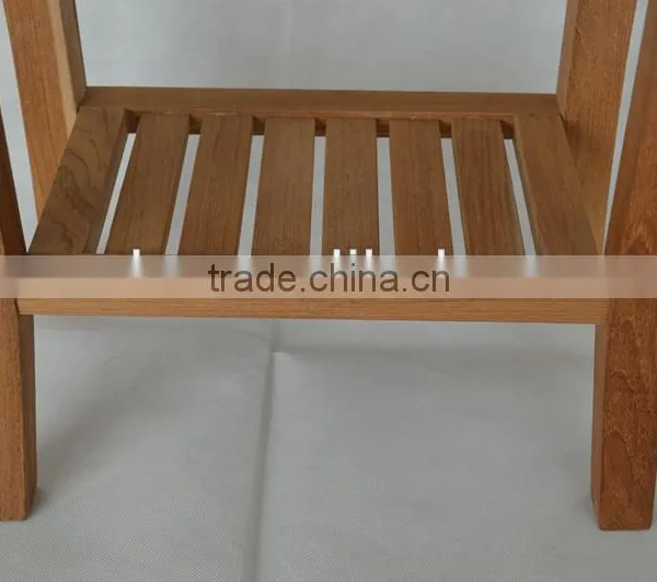 Teak Wooden Comfortable Bathroom Stool FSC Approved photo-5
