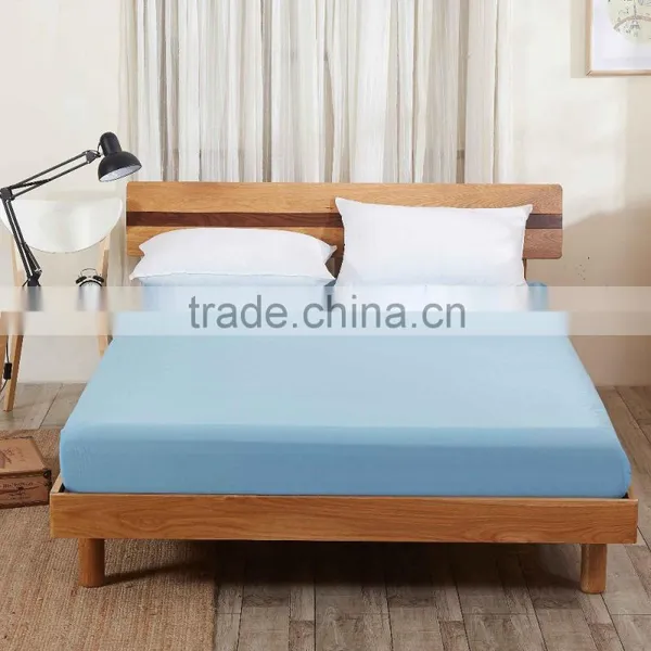 Blue Medical Waterproof Jersey Fitted Sheet 100 Cotton Fitted Sheet photo-2
