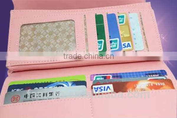High Quality Leather Clutch Purse With Embroidery Flower Design for Woman photo-4