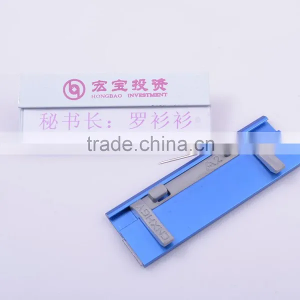Custom Best Quality Nameplate With Plastic Safety Pin photo-5