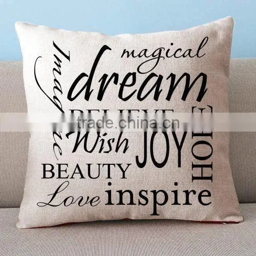Cushion Cotton Linen Square Pillow Case Covers