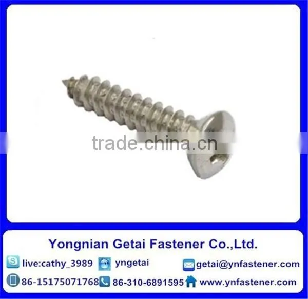 Self-Tapping Screws With Slotted Pan/round Head,DIN933/931,with Black /yellow Zinc Plated/blue White photo-2
