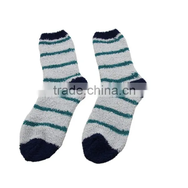GSW-81 Custom Soft and Comfortable Striped Design Polyester Socks Women