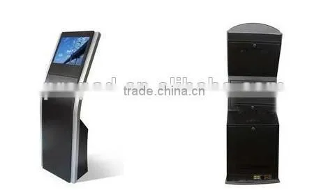 19" Standing Interactive Displays All in One Touch Screen Kiosk With Black and Silver Option
