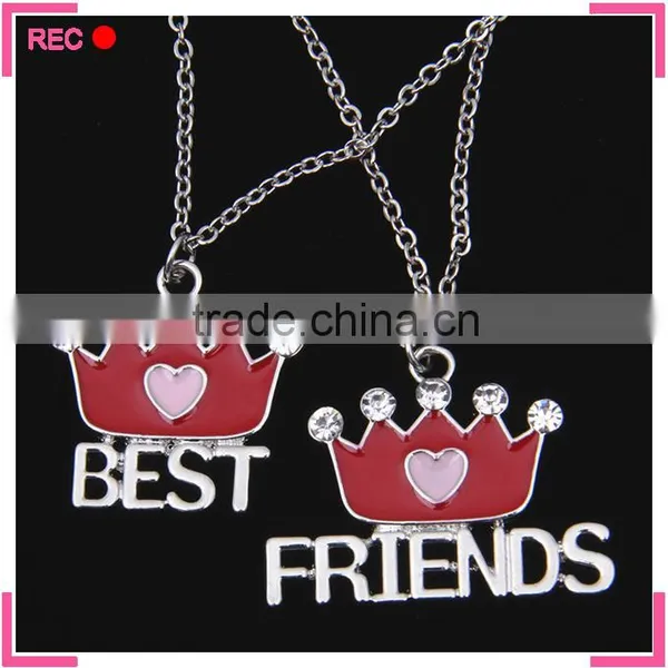 Necklaces Best Girlfriends With Crown Pendant, Necklaces Fashion Chinese photo-2