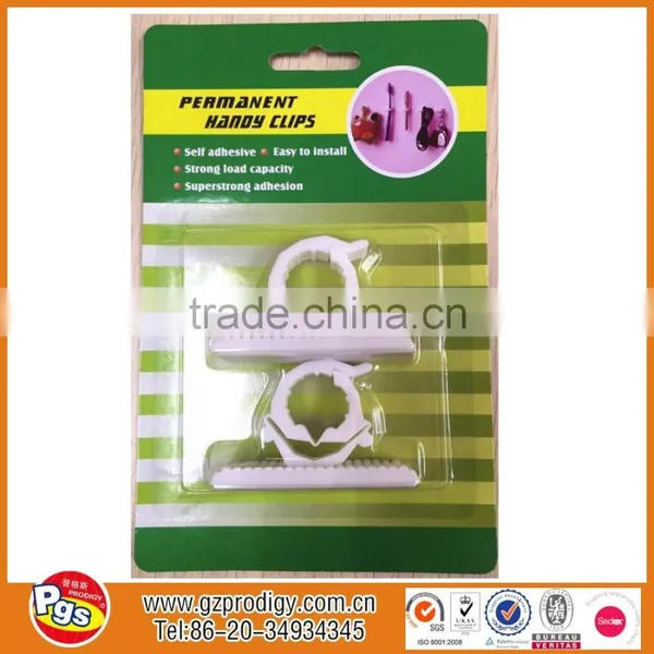 Adhesive Plastic Hook Adhesive Oval Wall Hook Adhesive 5pcs Set Plastic Hook photo-4
