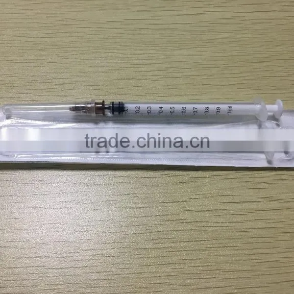 1ml Luer Slip Disposable Syringe 3-parts Syringe photo-2