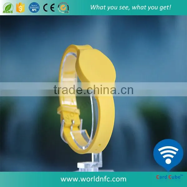 ISO 14443A Waterproof RFID Silicone Wristband / NFC Silicone Bracelet -NTAG 213 photo-2