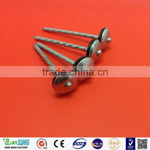 Antirust/Strong/electro Galvanized Umbrella Head Roofing Nails With Twist Shank photo-2