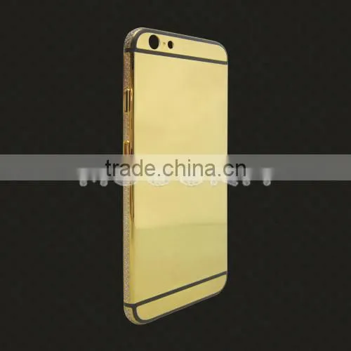 24K Gold With Partly Diamond Luxury Back Housing for Iphone 6s/6s Plus Back Cover,for Iphone 6s Gold Housing Diamond photo-2