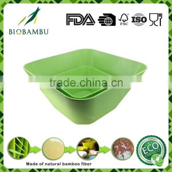 Corn Starch Custom High Quality Bamboo Fiber Bowl Set photo-2