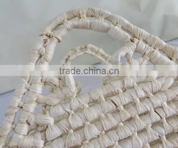 Wholesale Corn Husk Cheap Handmade Natural Straw Bag photo-4