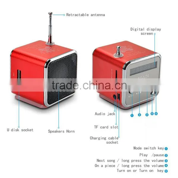 Hot Sale Cheap Super Bass Subwoofer Portable Mini Cube Speaker With fm Radio photo-6