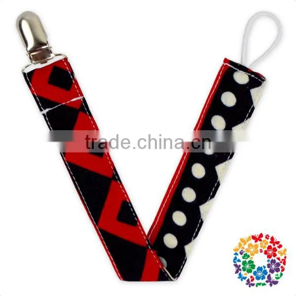 New Arrival Baby Boys Cheap Pacifier Clips Teething Sooner Holder Cotton Pacifier Holder Clip photo-5