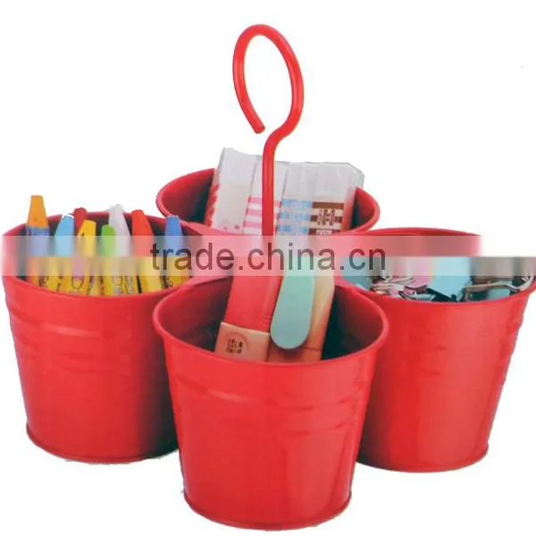 Set 4pcs of Bucket Pen Holder Container for Pen