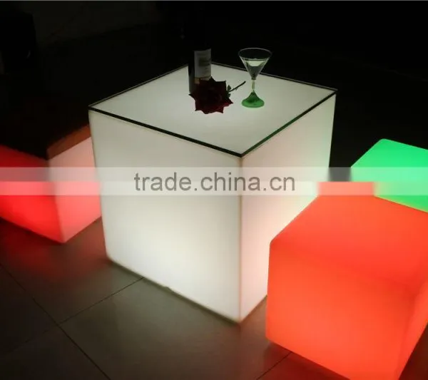 Led Furniture Plastic RGB Color Change Led Cube photo-6