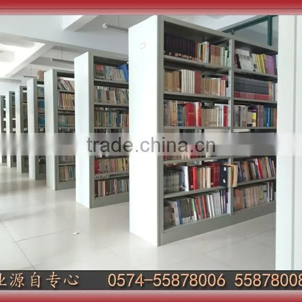 Double Sided Steel Library Shelves,School Metal Bookshelf,Steel Book Shelf photo-3