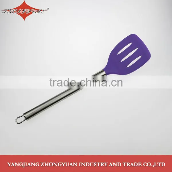China Supplier Kitchen Utensil Slotted Silicone Spatula for New Products 2014 photo-3