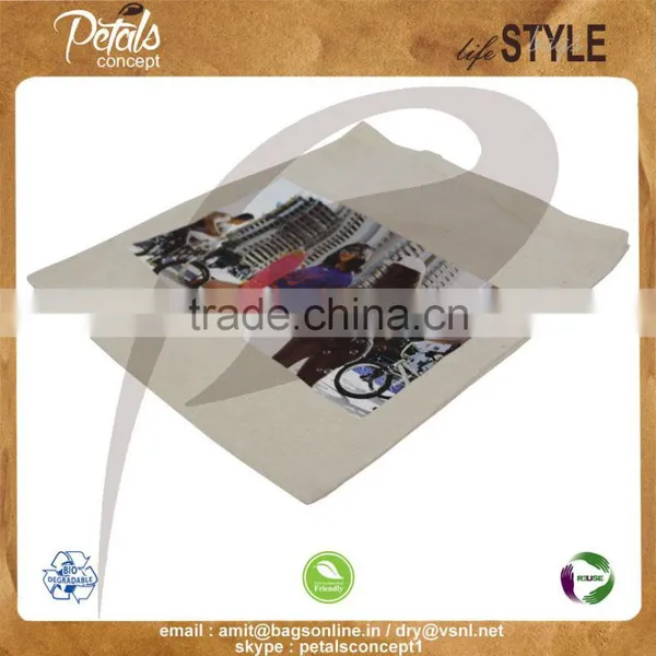 150 GSM Natural Cotton Bag With Cotton Handle photo-6