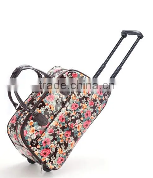 Printing Trolley Travel Bag With Durable Wheels photo-4