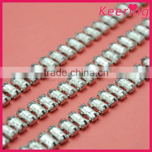 Hotsale Shiny Wholesale Rhinestone Chain Trim in Bulk WRC-358 photo-3