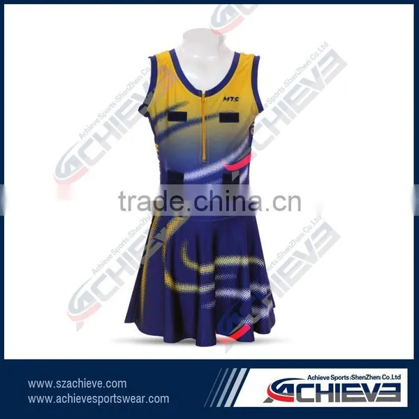 Custom Lycra Sublimation Sexey Netball Dress for Ladies photo-3