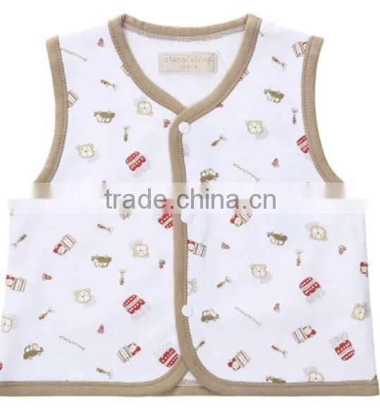 Latest Fashionable Summer Hot Sale Design Popular Printed Baby Vest photo-2