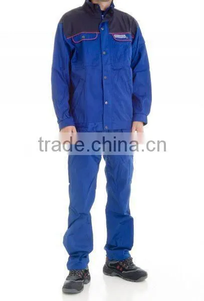 Summer Blue 100%Cotton Workwear Uniforms Industrial Uniforms photo-4