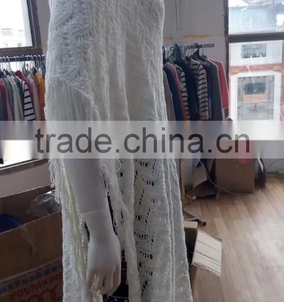 Wholesale Custom Fashion Apparel Woman Beautiful Wrap Front Cardigan Tassel Fringe Trim Designer Cardigan Sweater New Arrival photo-3