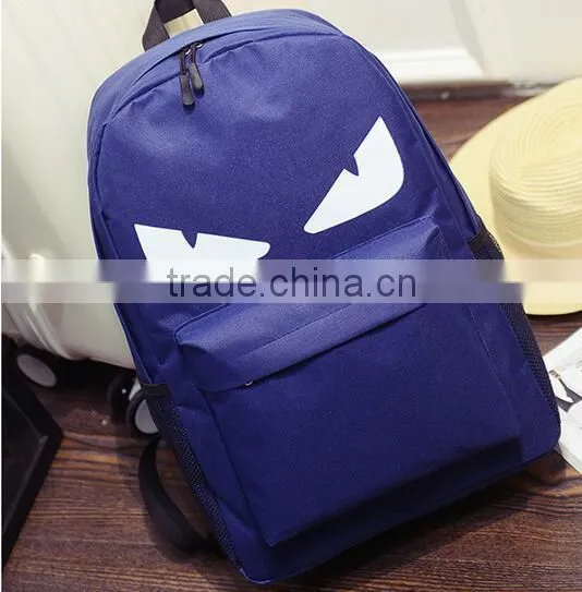 Contemporary Cheapest Durable Traveling Canvas Cute Monster Backpack photo-2
