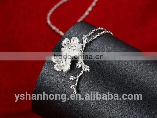 Fashion Plum 925 Silver Pendant Necklace photo-5