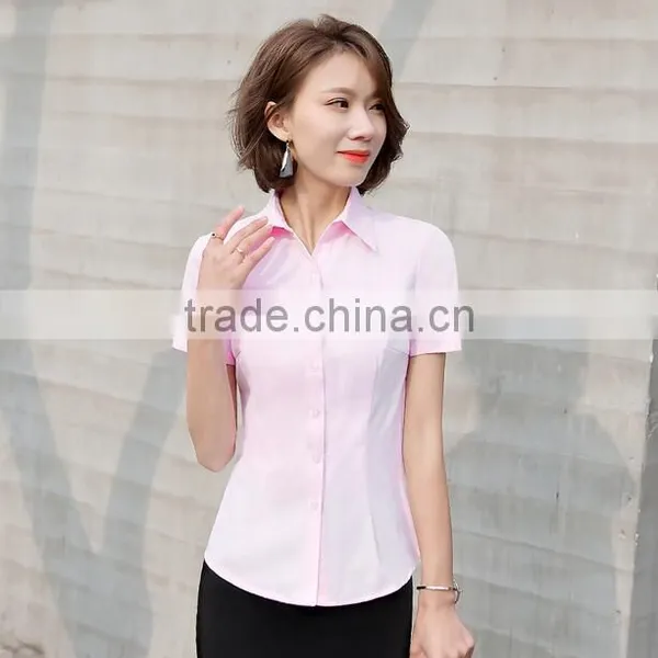 New Design Factory Price Multi Colour Chantilly Official Shirt for Ladies photo-2